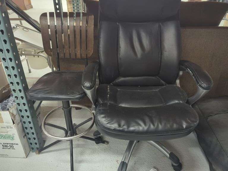 Rolling Office Chair and Bar Stool image