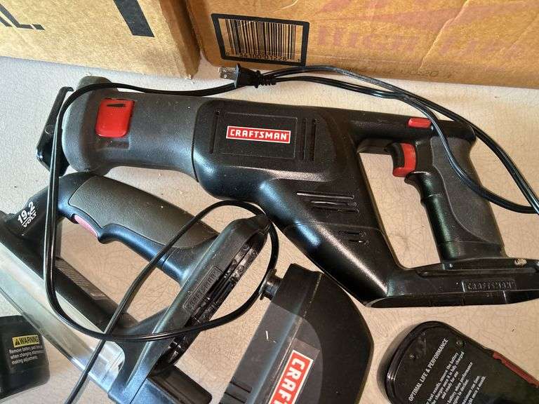 Craftsman Cordless Tools - Reciprocating Saw and Work Light