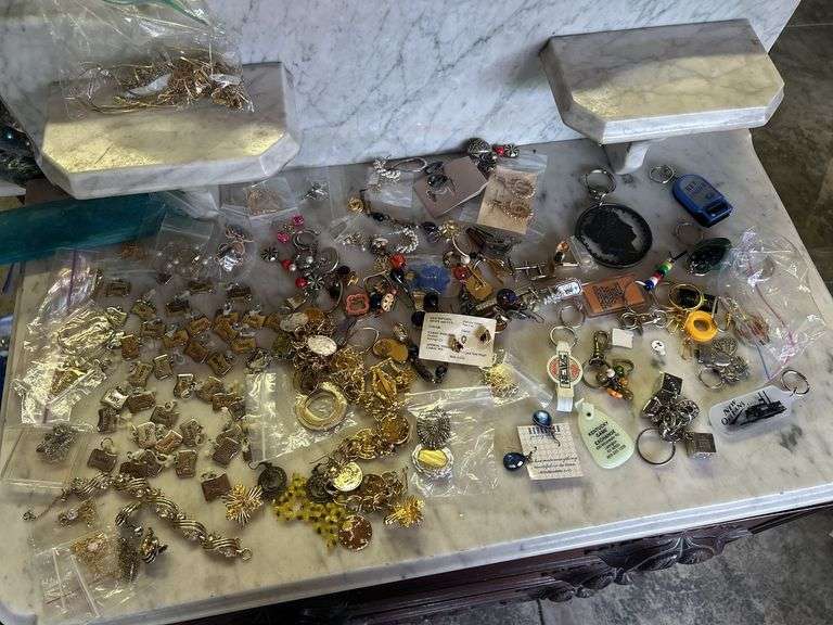 Mixed Lot of Jewelry and Keychains image