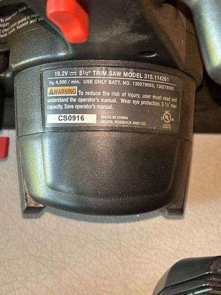 Craftsman 19.2V Cordless Trim Saw with Battery and Charger