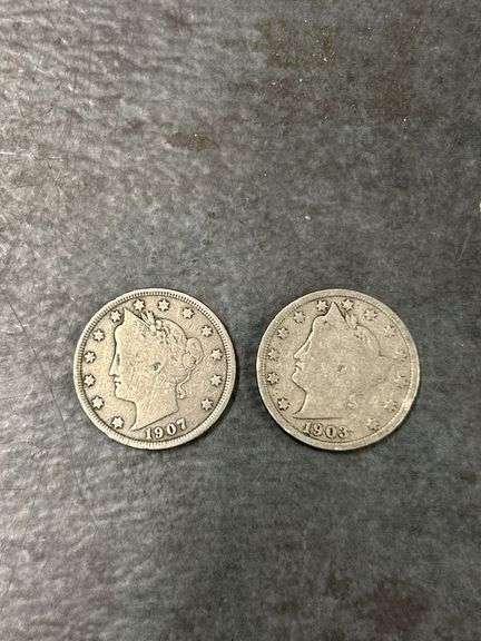 1903 & 1907 Liberty Head "V" Nickels image