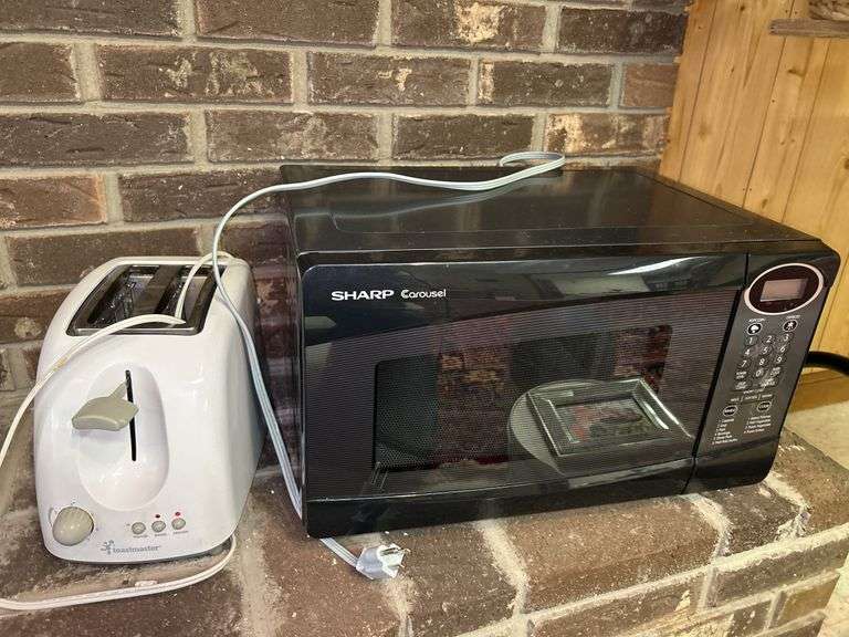 Sharp Carousel Microwave and Toastmaster Brand Toaster image