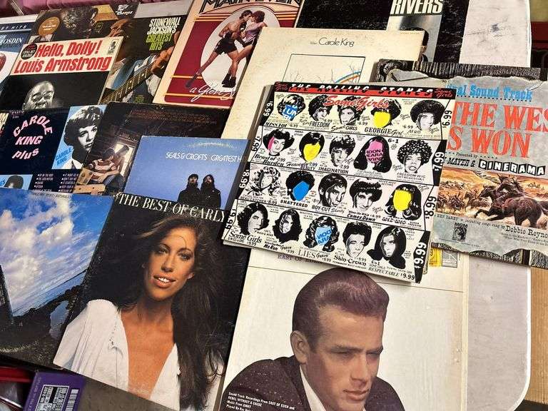 Vinyl Records - Rolling Stones, Louis Armstrong, Carole King image