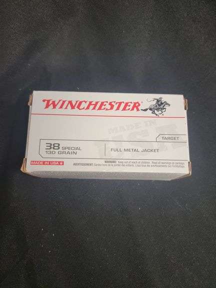 WINCHESTER 38 SP 130 GR FULL METAL JACKET 50 RD BOX NEW image