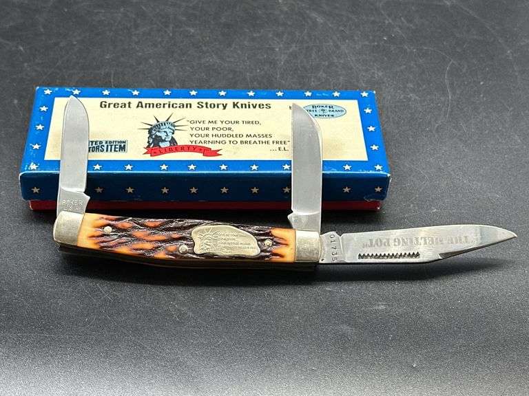 Boker USA Great American Story Knives - Liberty "The Melting Pot" Limited Edition Collectors Item with Box image
