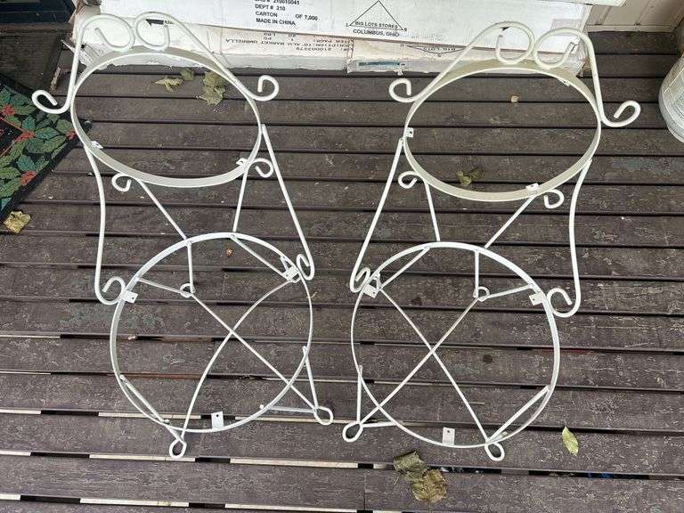 Pair of Metal Patio Chairs image
