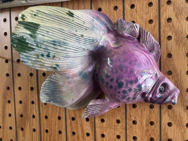 Handmade Ceramic Fish Wall Hanging image