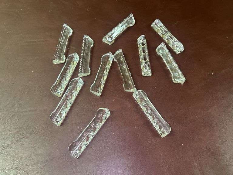 Set of Clear Glass Knife rest image