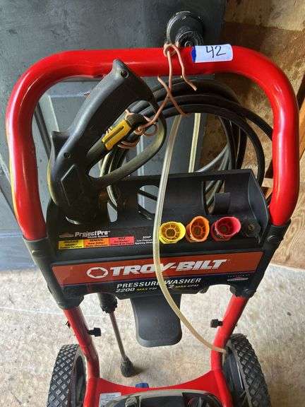 Troy-Bilt 2200 Max PSI Pressure Washer