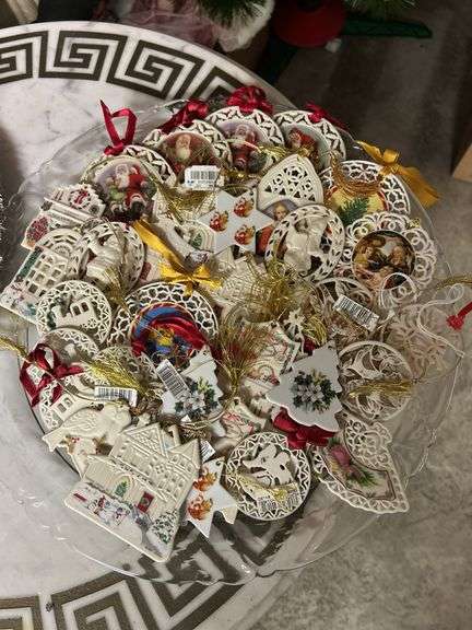 Large Lot of Decorative Christmas Ornaments image