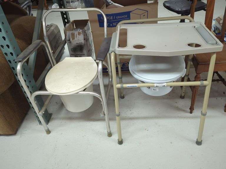Two Portable Commode Chairs image