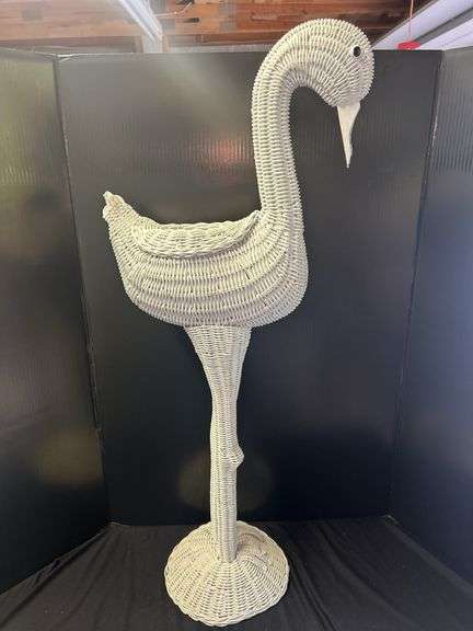 Woven Swan Planter Stand image