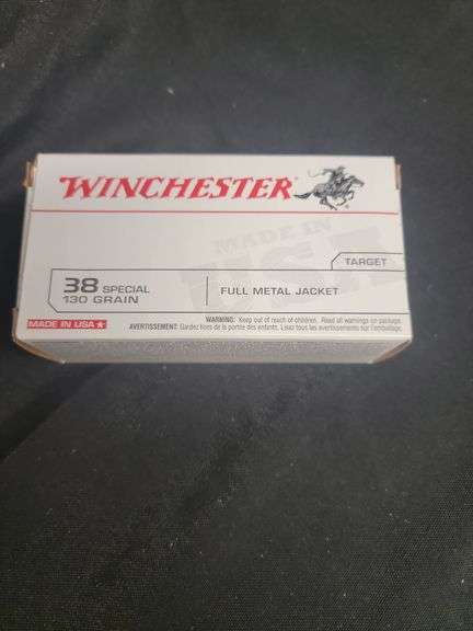 WINCHESTER 38 SP 130 GR FULL METAL JACKET 50 RD NEW BOX image