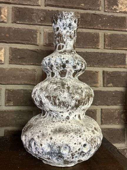 Studio Pottery Lava Glaze Vase image