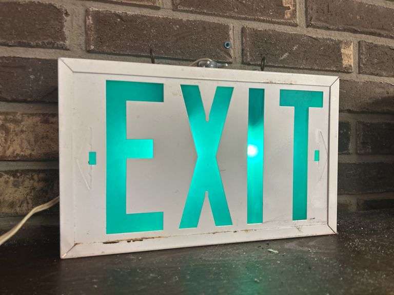 Illuminated Exit Sign image