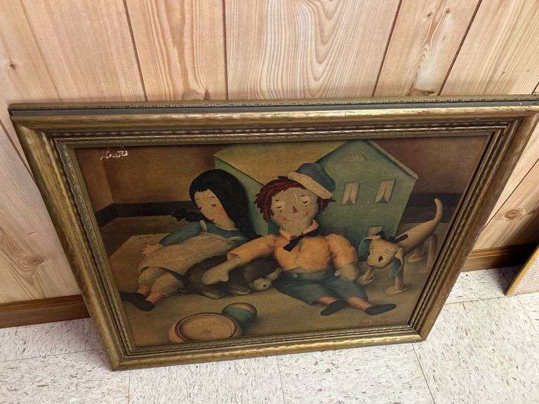 Framed Print of Raggedy Ann & Andy image
