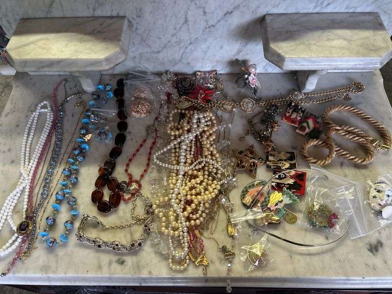 Collection of Necklaces, Bracelets and Costume Jewelry image