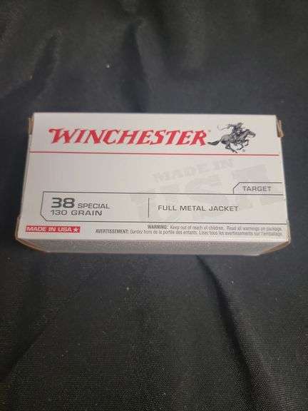 WINCHESTER 38 SP 130 GR FULL METAL JACKET 50 RD NEW BOX image