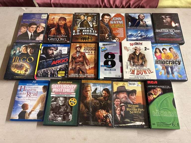 Assorted Movie Collection: DVDs, Blu-rays, and VHS Tapes image