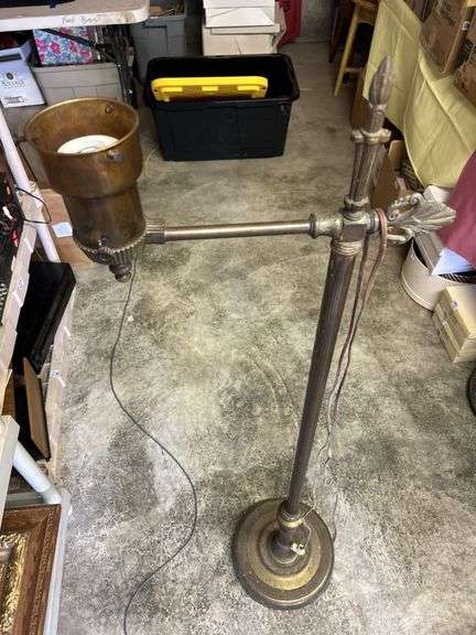 Adjustable Height Floor Lamp with Metal Construction image