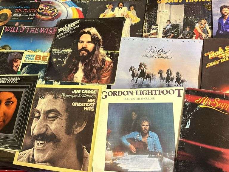 Classic Rock and Pop Vinyl Records image
