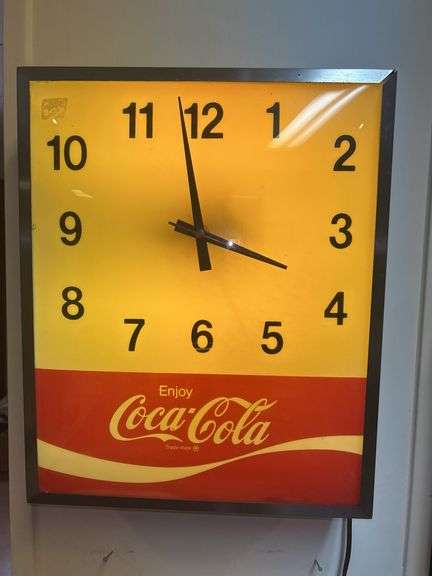 Coca-Cola Light Up Clock image