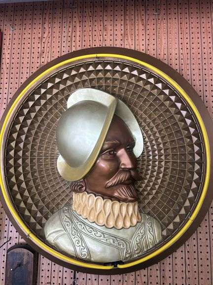 Conquistador Bust with Neon Accent image