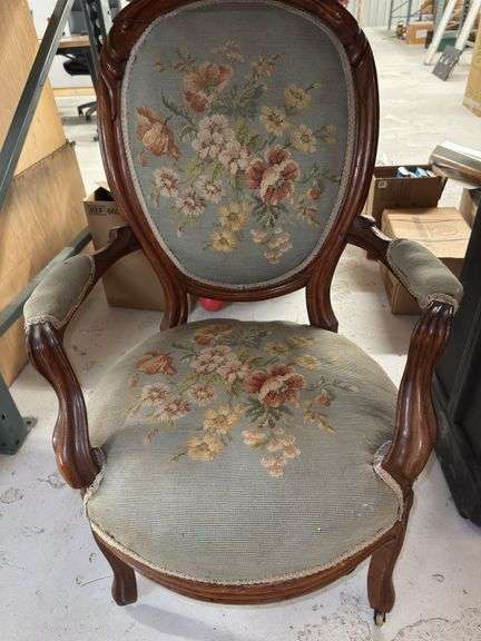 Floral Tapestry Armchair image