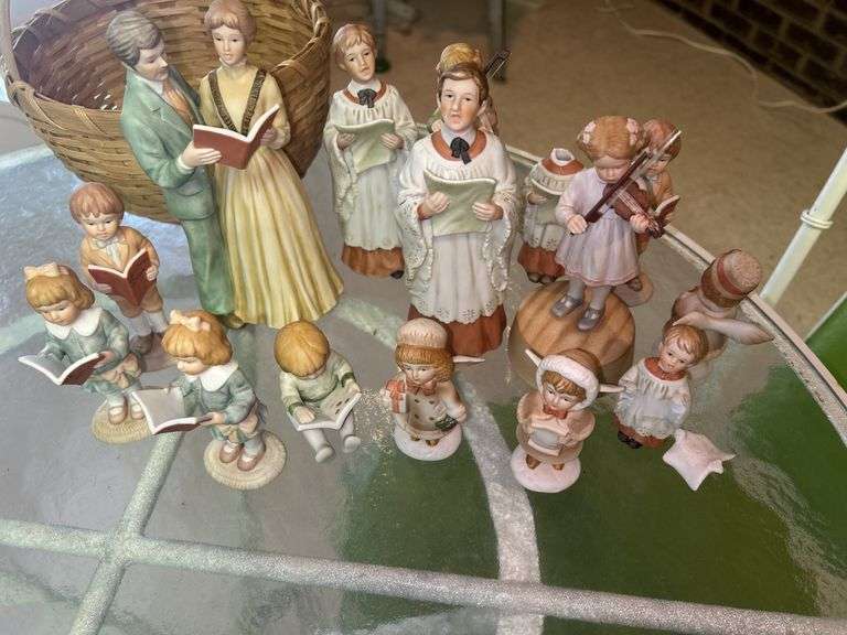 Lot of Porcelain Figurines of Carolers and Musicians image
