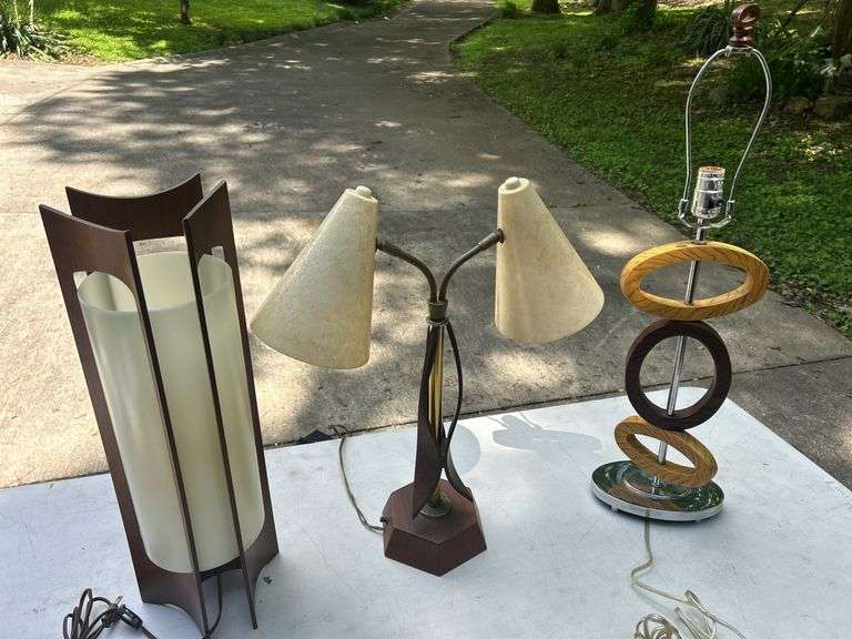 Mid-Century Modern Lamp Trio image