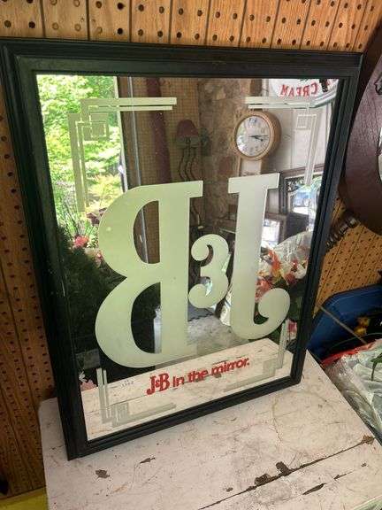 J&B Scotch Whiskey Advertising Mirror image