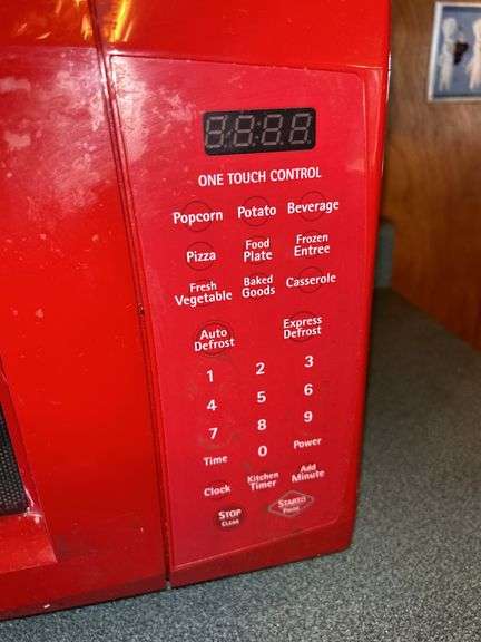 Kenmore Red Microwave Oven Model 721.66227700