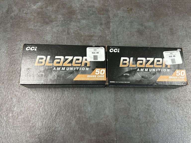 Two Boxes of Blazer 10mm Auto Ammunition - 50 Rounds Per Box image