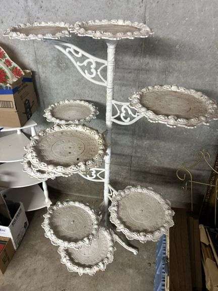 Decorative Metal Plant Stand with Tiered Display image