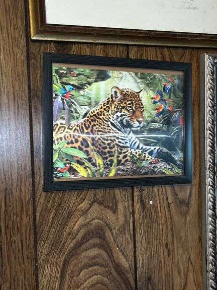 Collection of Framed Wildlife Prints and Mirror
