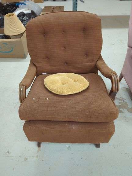 Brown Upholstered Chair image