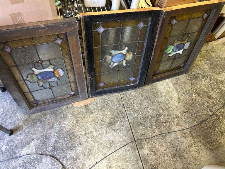 Set of 3 Stained Glass Windows image