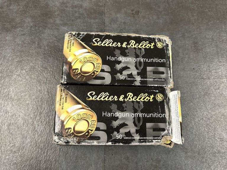 Two Boxes of Sellier & Bellot 10mm AUTO JHP Handgun Ammunition image