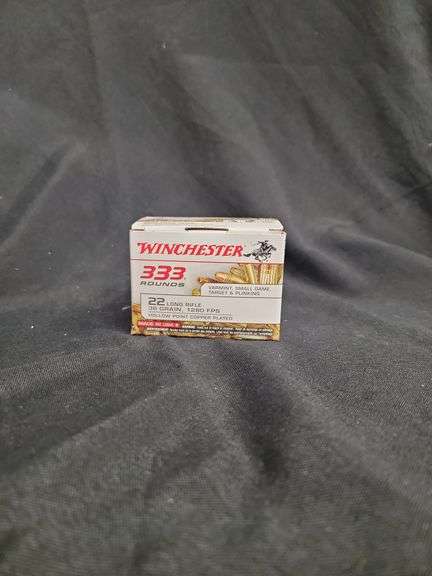 WINCHESTER 333 RDS 22 LR 36 GR HOLLOW POINT FULL BOX image