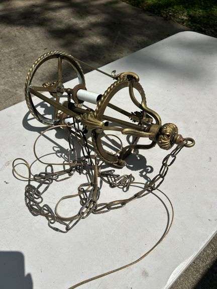 Ornate Metal Chandelier Frame image