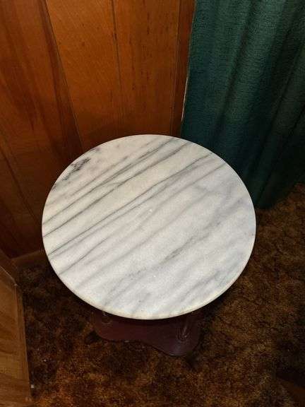 Marble Top Accent Table