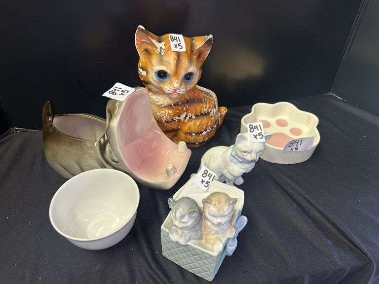 Assorted Ceramic Decorative Bowls and Figurines image