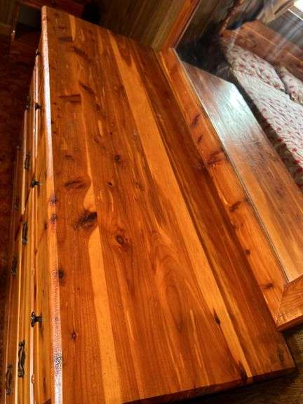 Wood Dresser with Mirror