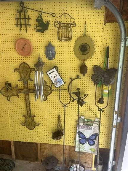 Assorted Garden Decor - Cross, Thermometer, Frog, Sunflower image