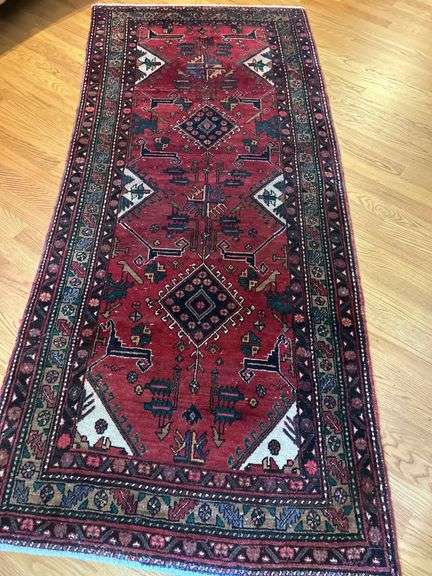 Red Geometric Patterned Area Rug image