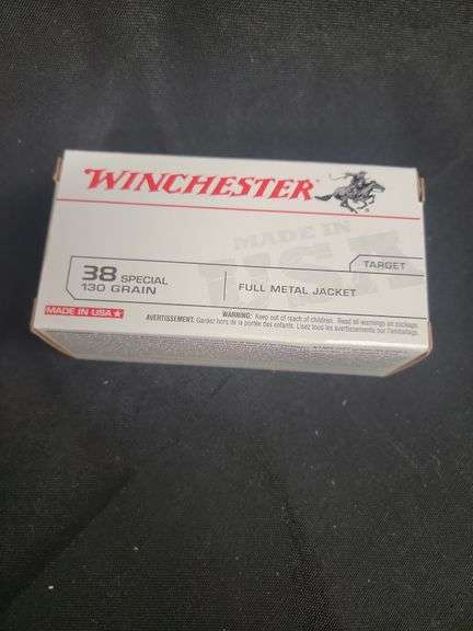 WINCHESTER 38 SP 130 GR FULL METAL JACKET 50 RD NEW BOX image