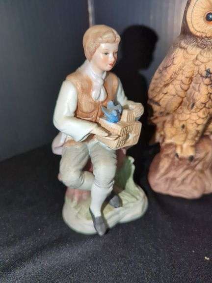 Ceramic Figurines - People, Owls, and Teddy Bears
