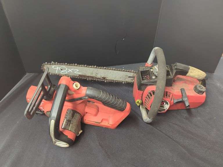 Craftsman 2.0 Cubic Inch Chainsaw and Black & Decker Chainsaw image