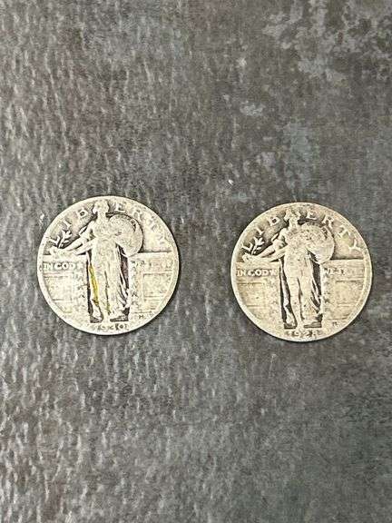 US Standing Liberty Silver Quarters: 1928 & 1930 image