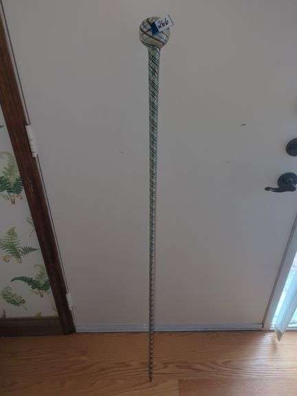 Decorative Glass Walking Stick or Cane image